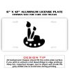 6 X 12 Full Size Aluminum License Plate for Cars and Trucks  Thumbnail