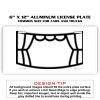 6 X 12 Full Size Aluminum License Plate for Cars and Trucks  Thumbnail