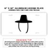 6 X 12 Full Size Aluminum License Plate for Cars and Trucks  Thumbnail