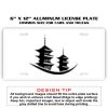 6 X 12 Full Size Aluminum License Plate for Cars and Trucks  Thumbnail