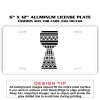 6 X 12 Full Size Aluminum License Plate for Cars and Trucks  Thumbnail