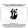 6 X 12 Full Size Aluminum License Plate for Cars and Trucks  Thumbnail