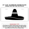 6 X 12 Full Size Aluminum License Plate for Cars and Trucks  Thumbnail