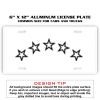 6 X 12 Full Size Aluminum License Plate for Cars and Trucks  Thumbnail