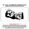 6 X 12 Full Size Aluminum License Plate for Cars and Trucks  Thumbnail