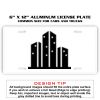 6 X 12 Full Size Aluminum License Plate for Cars and Trucks  Thumbnail