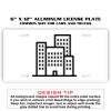 6 X 12 Full Size Aluminum License Plate for Cars and Trucks  Thumbnail