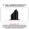 6 X 12 Full Size Aluminum License Plate for Cars and Trucks  Thumbnail