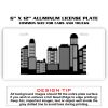 6 X 12 Full Size Aluminum License Plate for Cars and Trucks  Thumbnail