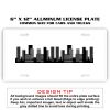 6 X 12 Full Size Aluminum License Plate for Cars and Trucks  Thumbnail