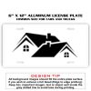 6 X 12 Full Size Aluminum License Plate for Cars and Trucks  Thumbnail