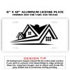 6 X 12 Full Size Aluminum License Plate for Cars and Trucks  Thumbnail