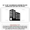 6 X 12 Full Size Aluminum License Plate for Cars and Trucks  Thumbnail