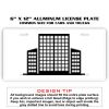 6 X 12 Full Size Aluminum License Plate for Cars and Trucks  Thumbnail