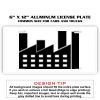 6 X 12 Full Size Aluminum License Plate for Cars and Trucks  Thumbnail