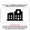 6 X 12 Full Size Aluminum License Plate for Cars and Trucks  Thumbnail