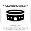6 X 12 Full Size Aluminum License Plate for Cars and Trucks  Thumbnail