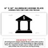 6 X 12 Full Size Aluminum License Plate for Cars and Trucks  Thumbnail