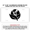6 X 12 Full Size Aluminum License Plate for Cars and Trucks  Thumbnail