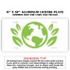 6 X 12 Full Size Aluminum License Plate for Cars and Trucks  Thumbnail