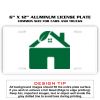 6 X 12 Full Size Aluminum License Plate for Cars and Trucks  Thumbnail