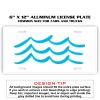 6 X 12 Full Size Aluminum License Plate for Cars and Trucks  Thumbnail