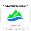 6 X 12 Full Size Aluminum License Plate for Cars and Trucks  Thumbnail