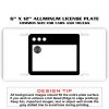 6 X 12 Full Size Aluminum License Plate for Cars and Trucks  Thumbnail