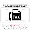 6 X 12 Full Size Aluminum License Plate for Cars and Trucks  Thumbnail