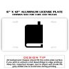6 X 12 Full Size Aluminum License Plate for Cars and Trucks  Thumbnail