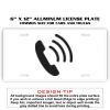 6 X 12 Full Size Aluminum License Plate for Cars and Trucks  Thumbnail