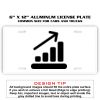6 X 12 Full Size Aluminum License Plate for Cars and Trucks  Thumbnail