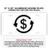 6 X 12 Full Size Aluminum License Plate for Cars and Trucks  Thumbnail