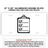 6 X 12 Full Size Aluminum License Plate for Cars and Trucks  Thumbnail