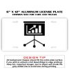 6 X 12 Full Size Aluminum License Plate for Cars and Trucks  Thumbnail