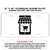 6 X 12 Full Size Aluminum License Plate for Cars and Trucks  Thumbnail