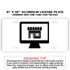 6 X 12 Full Size Aluminum License Plate for Cars and Trucks  Thumbnail