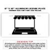 6 X 12 Full Size Aluminum License Plate for Cars and Trucks  Thumbnail