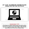 6 X 12 Full Size Aluminum License Plate for Cars and Trucks  Thumbnail
