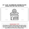 6 X 12 Full Size Aluminum License Plate for Cars and Trucks  Thumbnail