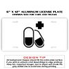 6 X 12 Full Size Aluminum License Plate for Cars and Trucks  Thumbnail
