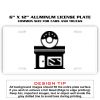 6 X 12 Full Size Aluminum License Plate for Cars and Trucks  Thumbnail