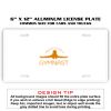 6 X 12 Full Size Aluminum License Plate for Cars and Trucks  Thumbnail