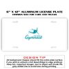 6 X 12 Full Size Aluminum License Plate for Cars and Trucks  Thumbnail