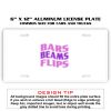 6 X 12 Full Size Aluminum License Plate for Cars and Trucks  Thumbnail