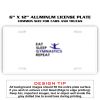 6 X 12 Full Size Aluminum License Plate for Cars and Trucks  Thumbnail