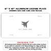 6 X 12 Full Size Aluminum License Plate for Cars and Trucks  Thumbnail