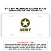 6 X 12 Full Size Aluminum License Plate for Cars and Trucks  Thumbnail