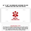 6 X 12 Full Size Aluminum License Plate for Cars and Trucks  Thumbnail