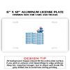 6 X 12 Full Size Aluminum License Plate for Cars and Trucks  Thumbnail